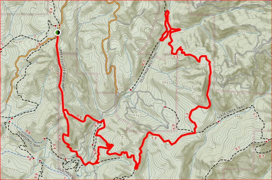 Peters Creek~Coyote Trail-Map.JPG